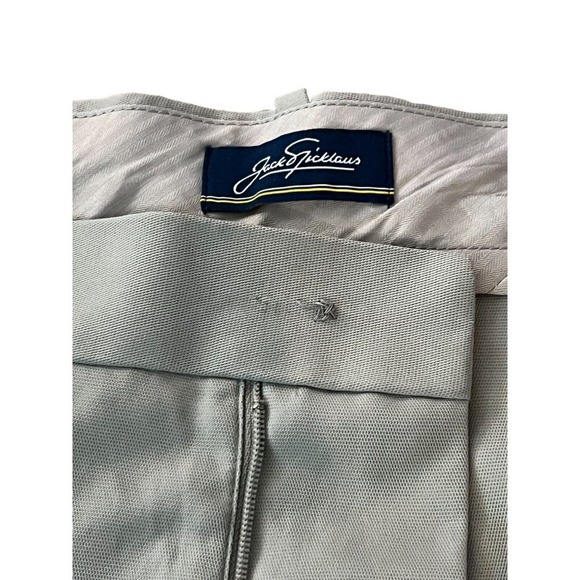Jack Nicklaus Mens Sz 42 Chino Golf Short Flat Front Regular Fit Mid Rise Gray - Picture 8 of 13